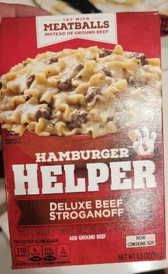 Hamburger Helper Deluxe Beef Stroganoff Pasta Meal
