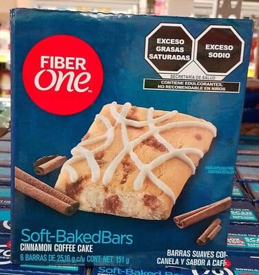 Fiber One Cinnamon Coffee Cake Soft-Baked Bars