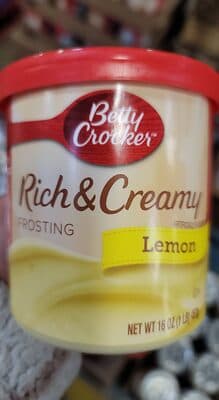 Rich & Creamy Frosting, Lemon