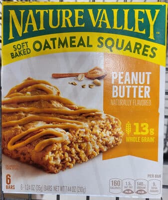 Soft-Baked Oatmeal Squares, Peanut Butter