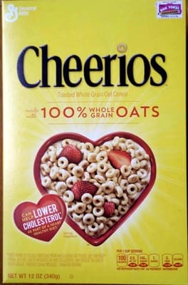 Cheerios Whole Grain Oats Gluten Free Breakfast Cereal