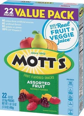 Assorted Fruit Mixed Berry, Cherry, Grape Fruit Flavored Snacks