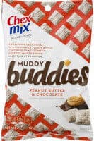 Peanut Butter & Chocolate Crispy Corn Chex Pieces In A Chocolatey Peanut Butter Coating With A Delightful Powdery Smooth Finish