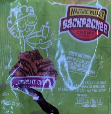 Nature Valley Backpacker Chocolate Chip Chewy Oatmeal Bites