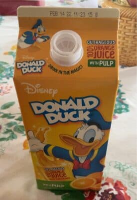 100% Orange Juice From Concentrate With Pulp