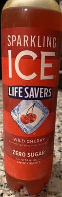 SPARKLING ICE LIFE SAVERS WILD CHERRY Sparkling Water Beverage