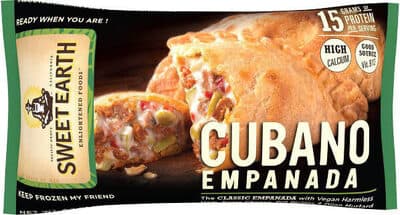 Cubano The Classic Empanada With Vegan Harmless Ham, Swiss Cheese, Dill Pickles & Dijon Mustard