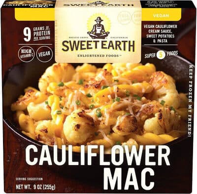 Cauliflower Mac Vegan Cauliflower Cream Sauce, Sweet Potatoes & Pasta