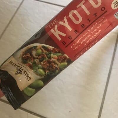 The Kyoto A Japanese Style Blend Of Adzuki Beans, Edamame, Baby Bok Choy, Spinach & Ginger Burrito