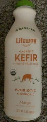 Mango Flavored Organic Kefir Cultured Whole Milk