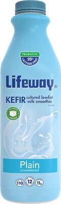 Plain Unsweetened Kefir Probiotic Cultured Lowfat Milk