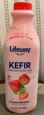 Strawberry Kefir Cultured Lowfat Milk