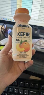 Peach Kefir Cultured Lowfat Milk Smoothie