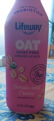 Oat berries and cream