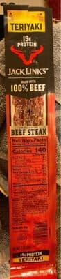 JACK LINK'S, JUMBO BEEF STEAK, TERIYAKI