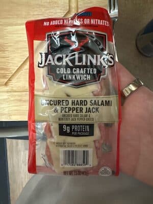 Uncured Hard Salami & Monterey Jack Pepper Cheese