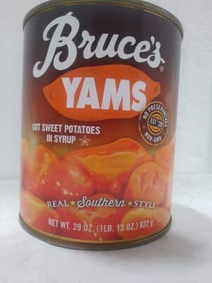 Cut Sweet Potatoes in Syrup