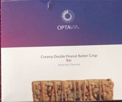 Creamy double peanut butter crisp bar