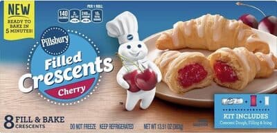 Cherry Filled Crescents