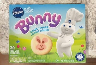 Pillsbury Bunny Shape Sugar Cookie Dough
