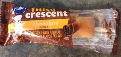 Chocolate Filled Crescent Soft Roll With Natural Spread