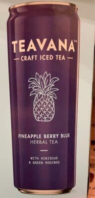 Pineapple Berry Blue Herbal Tea Beverage