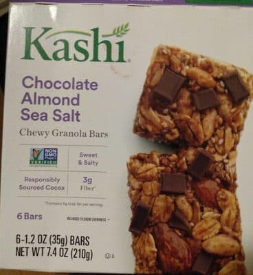 Chocolate Almond Sea Salt Chewy Granola Bars