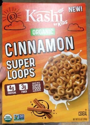 Cinnamon Organic Super Loops Cereal