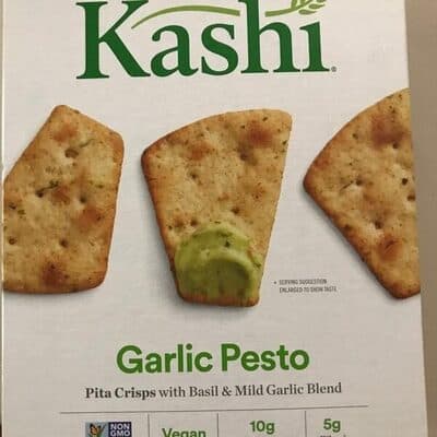 Garlic Pesto Pita Crisps