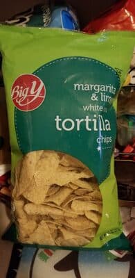 Margarita & Lime Flavored White Corn Tortilla Chips