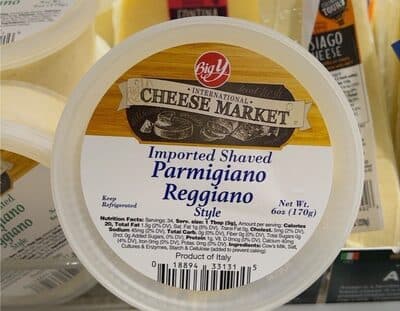 Importer Shaved Parmigiano Reggiano Style