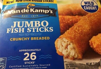 Crunchy Breaded Jumbo Fish Sticks