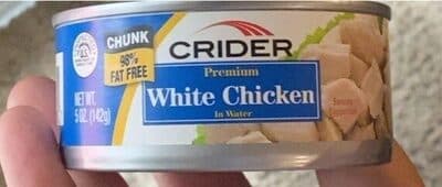 Crider Premium White Chicken In Water