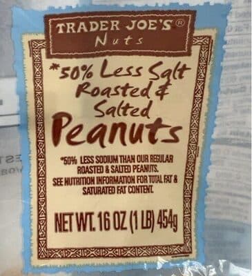 50% Less Salt Roasted Peanuts
