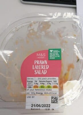 Prawn Layered Salad