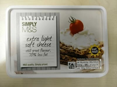 Extra light soft cheese