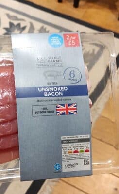 Unsmoked bacon