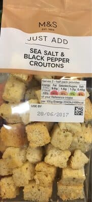 Sea Salt Black Pepper Croutons