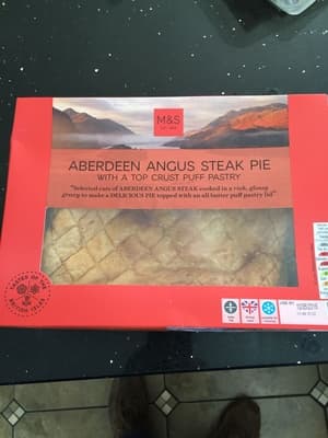 Aberdeen angus steak pie