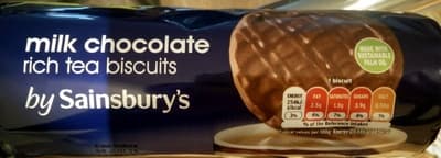 Milk Chocolate Rich Tea Biscuits