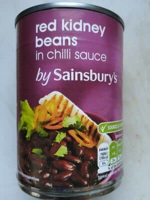 Red Kidney Beans in chili sauce