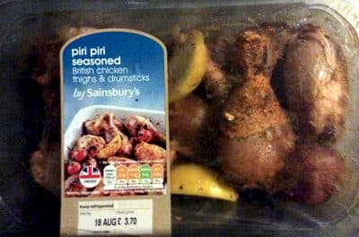 Piri Piri seasoned chicken thighs and drumsticks