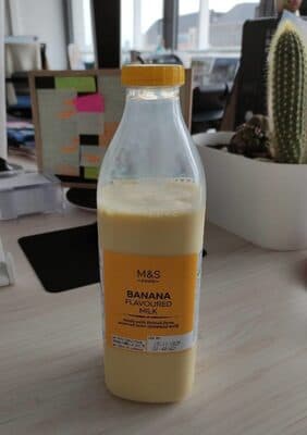 Banana flavoured milk