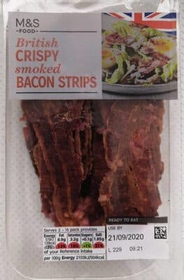 British Crispy smoked Bacon Strips