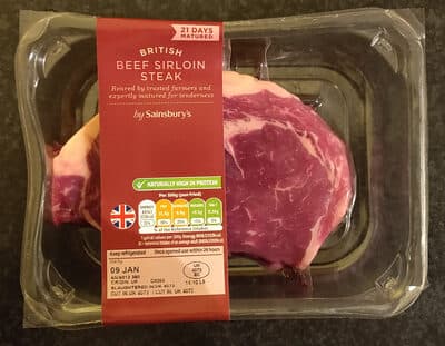British Beef Sirloin Steak