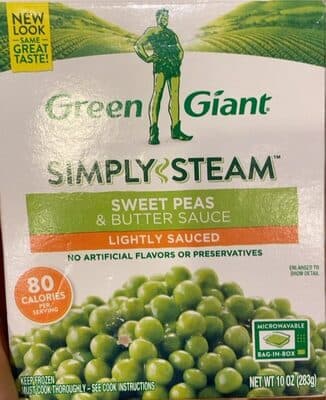 Lightly Sauced Sweet Peas & Butter Sauce