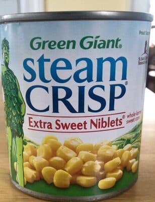 GREEN GIANT, STEAM CRISP, EXTRA SWEET CORN NIBLETS