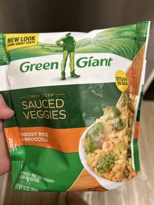 Lightly Sauced Cheesy Rice & Broccoli