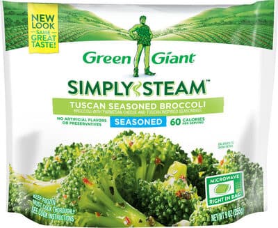 Tuscan Seasoned Broccoli with Parmesan Cheese and Tuscan Inspired Seasonings
