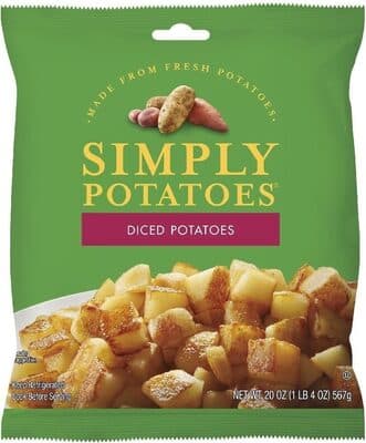 Diced Potatoes, Made From Fresh Potatoes